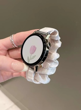 适用华为gt5表带新款发圈弹力腕带gt4/gt3手表带华为GT2E智能运动wtch4pro发圈表带荣耀magic2个性小众女表链