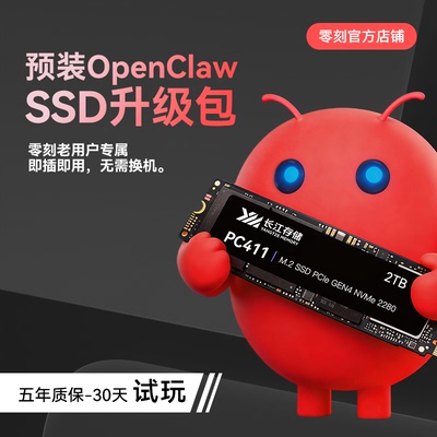 「预装OpenClaw」零刻M.2 SSD 1T 2TB 4.0笔记本台式机固态硬盘4T