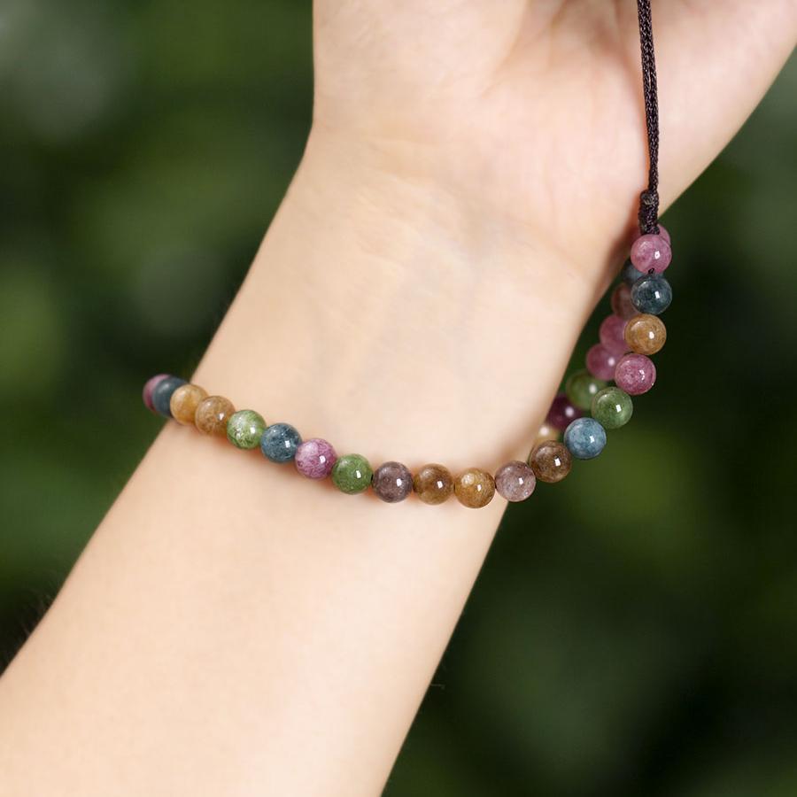 正宗捡漏巴西天然碧玺手链单圈多圈三圈手串招财旺夫男女饰品一图