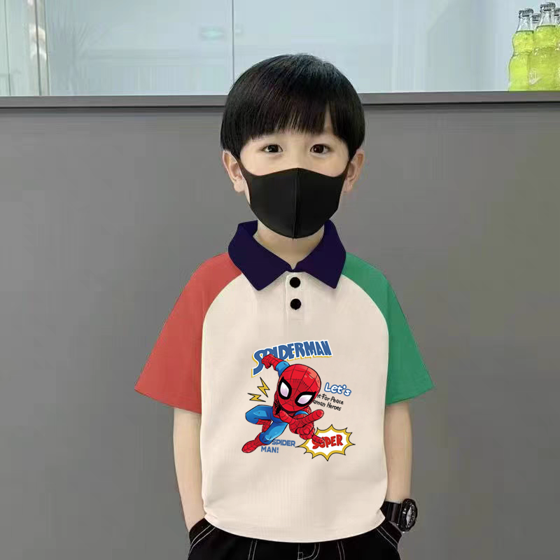 纯棉男童POLO翻领短袖T恤2025夏季新款中大儿童宝宝卡通帅气上衣,童装/婴儿装/亲子装,儿童POLO衫,淘宝优惠券,粉丝福利购,淘宝优惠卷