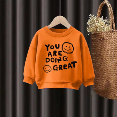 100%纯棉男童圆领卫衣春秋新款儿童宝宝卡通帅气百搭休闲印花上衣