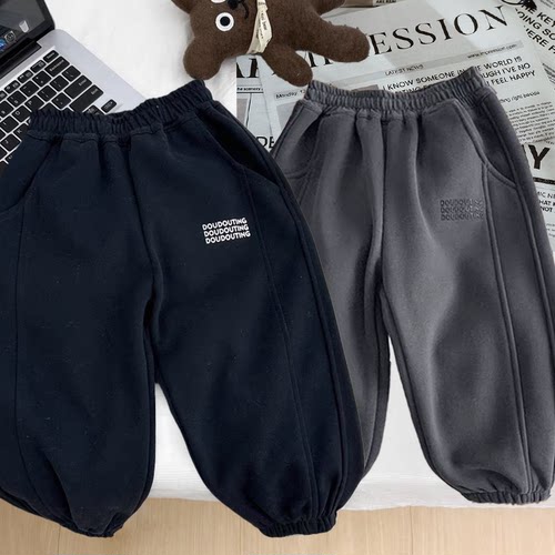 男童洋气裤子春秋新款儿童宝宝宽松时尚百搭显瘦休闲运动哈伦卫裤