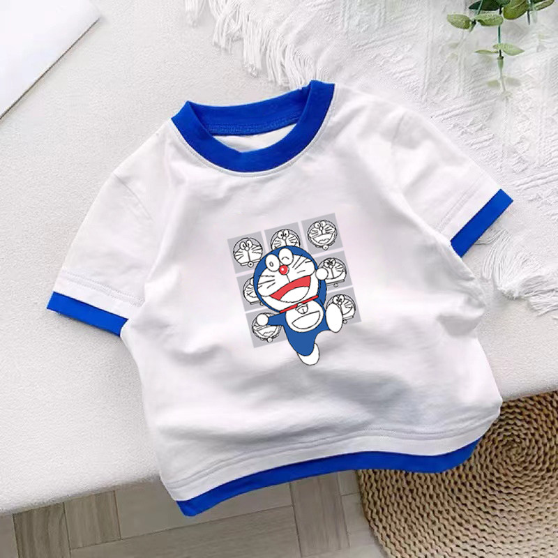 100%纯棉男童圆领拼接短袖T恤夏季新款儿童宝宝卡通动漫印花上衣,童装/婴儿装/亲子装,T恤,淘宝优惠券,粉丝福利购,淘宝优惠卷