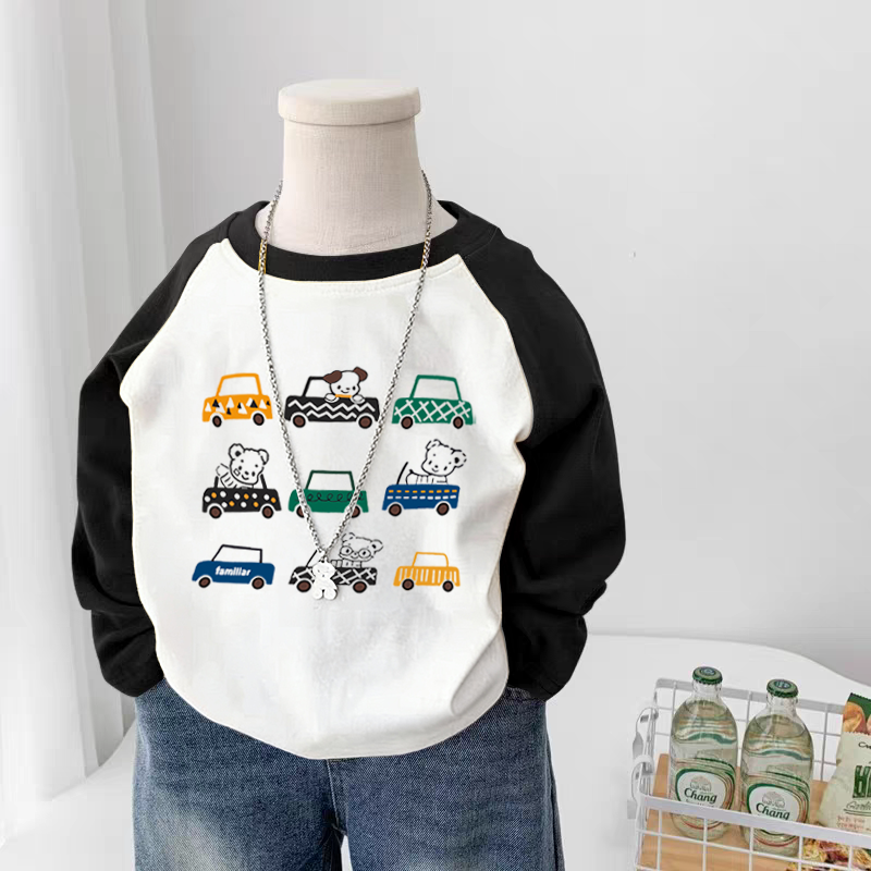 100%纯棉男童拼色圆领长袖T恤春秋新款儿童宝宝卡通动漫印花上衣,童装/婴儿装/亲子装,T恤,淘宝优惠券,粉丝福利购,淘宝优惠卷