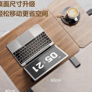 升降电脑桌小型家用办公书桌可移动桌子折叠写字桌简易宿舍床边桌