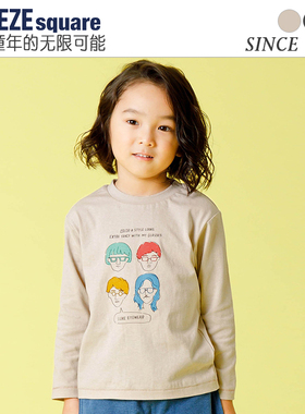 专柜同款BREEZEsquare女童休闲卡通上衣长袖T恤R106094 L106034