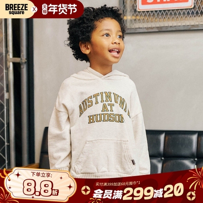 BREEZESQUARE美式字母连帽卫衣