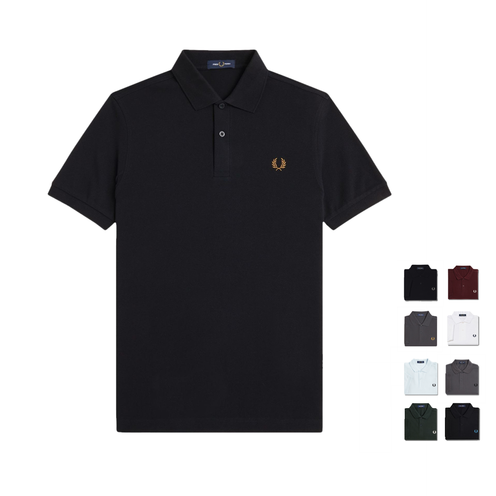 FREDPERRY男麦穗商务短袖polo衫
