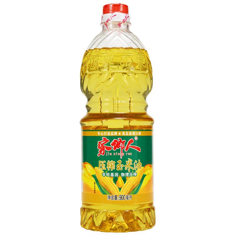 家乡人纯玉米油900ML食用