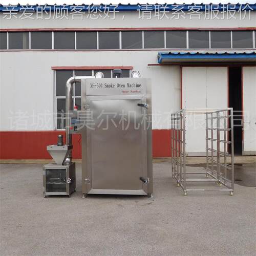 猪肉蒸煮上色器t鱼黄铺花鱼烤鱼烟熏鲅机t大型GLJ低噪机音烟熏设