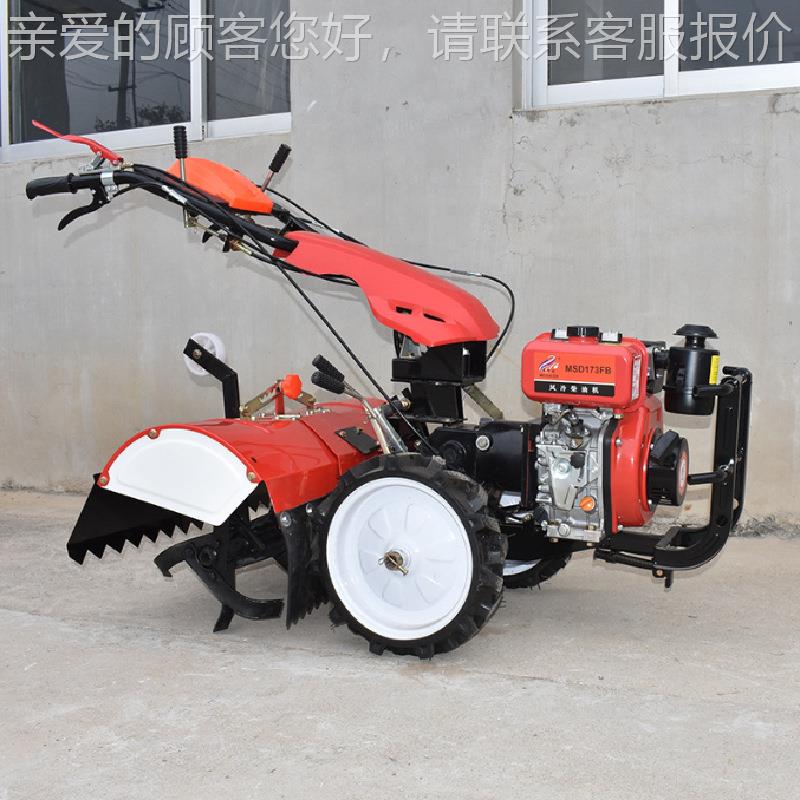 园厂优惠直四驱LRA微耕家机 水连旱两用小型旋耕机 果硬地松土耕
