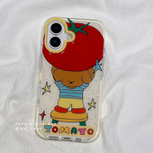 ins可爱小狗适用苹果16手机壳iPhone15Promax新款 14高级感17promax保护套硅胶防摔全包创意二合一软壳女男