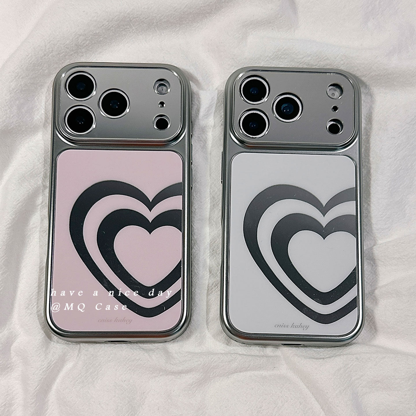 ins日韩少女心爱心适用苹果17手机壳iPhone17Promax新款16高级感15保护套13硅胶防摔全包镜头创意巨好看女款p