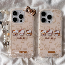 ins可爱HelloKitty猫适用苹果16Promax手机壳iPhone15Promax新款13高级感14保护套防摔硅胶全包带链条女硬壳p
