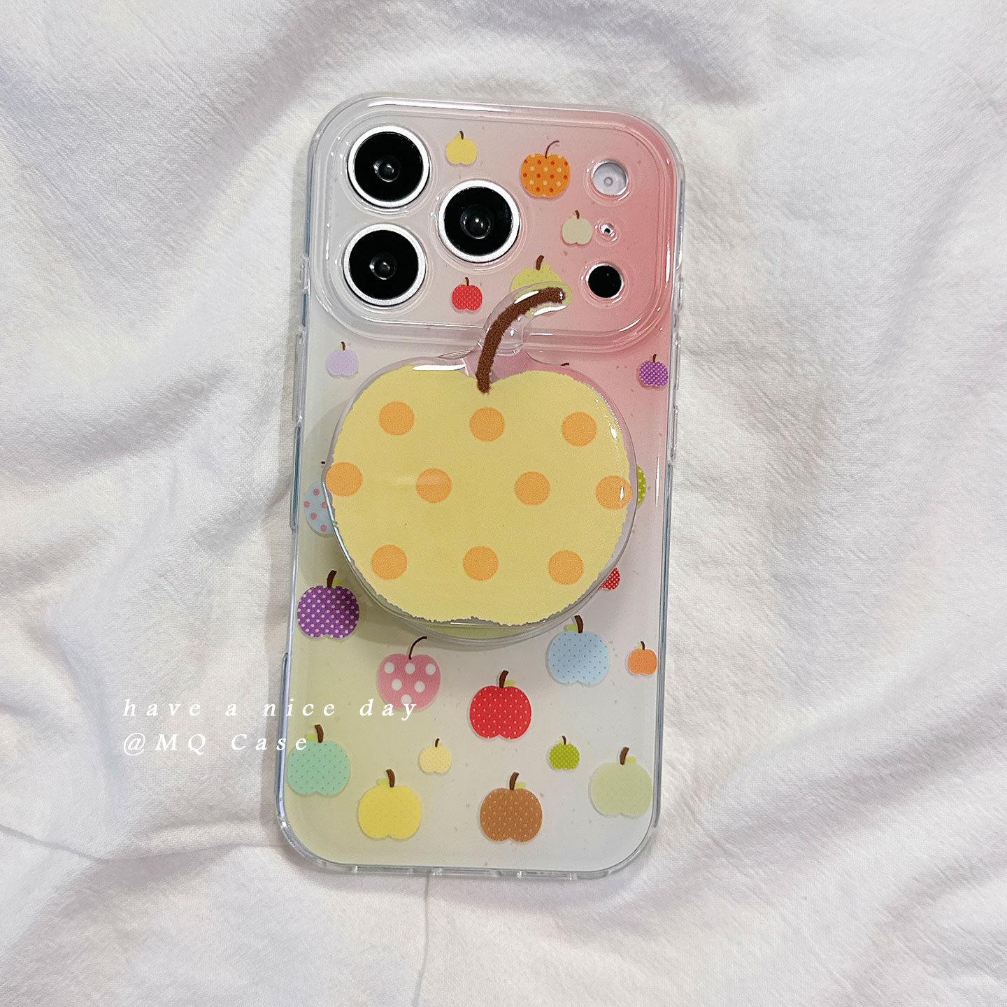 ins夏日多巴胺波点水果适用苹果17手机壳iPhone17Promax新款16高级感15保护套硅胶防摔全包带磁吸支架女款软p