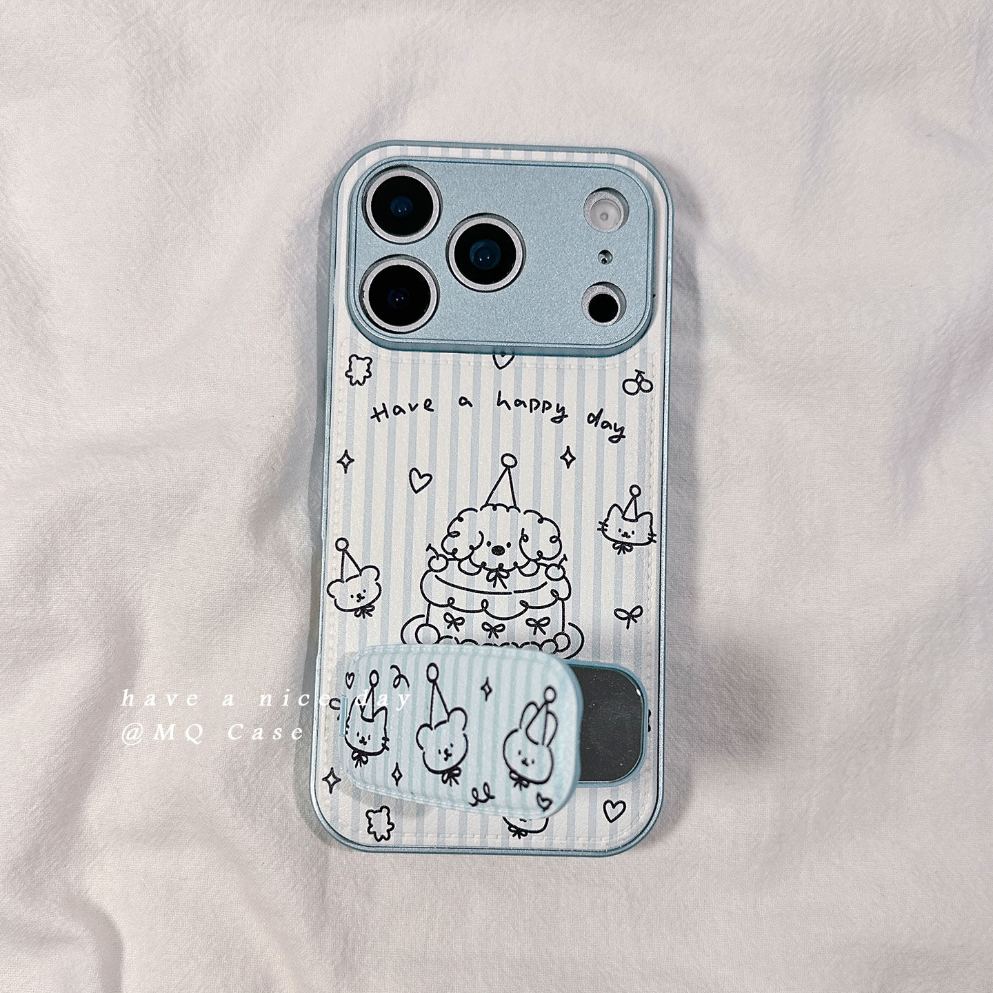 可爱蛋糕小狗卡通适用苹果17手机壳iPhone17Promax新款16高级感15保护套13硅胶14防摔全包镜头带支架女软仿皮