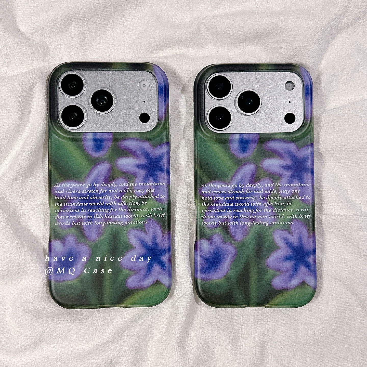 ins风小众紫色花朵适用苹果17手机壳iPhone17Promax新款双层16pro高级感15pm保护套13防摔14全包边女软壳个性