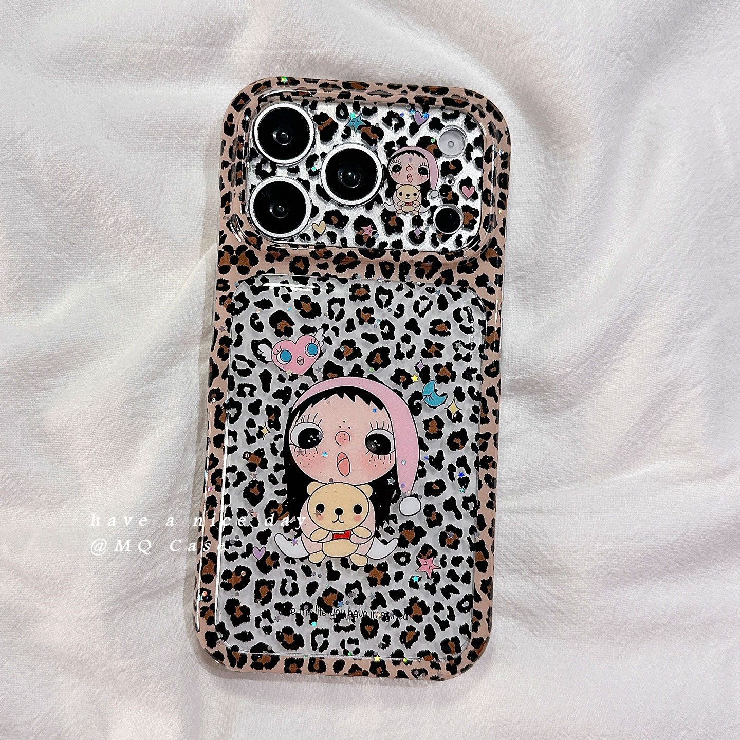 适用于iPhone小众日韩豹纹手机壳