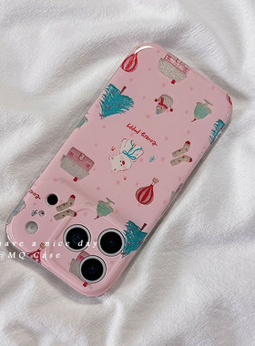 秋冬可爱卡通适用苹果17手机壳iPhone17Promax新款16高级感15保护套13硅胶14防摔全包创意女款软壳少女超薄ip