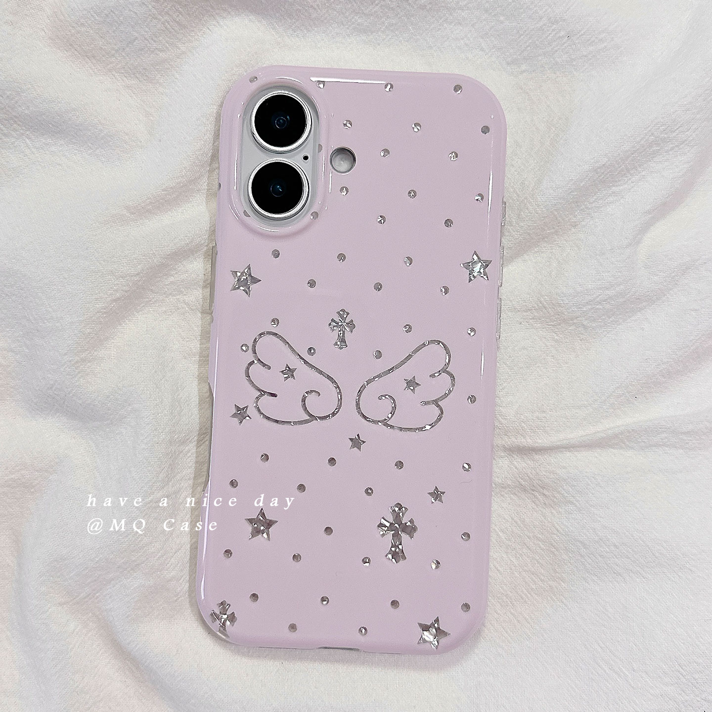 适用于iPhone紫色小众ins手机壳
