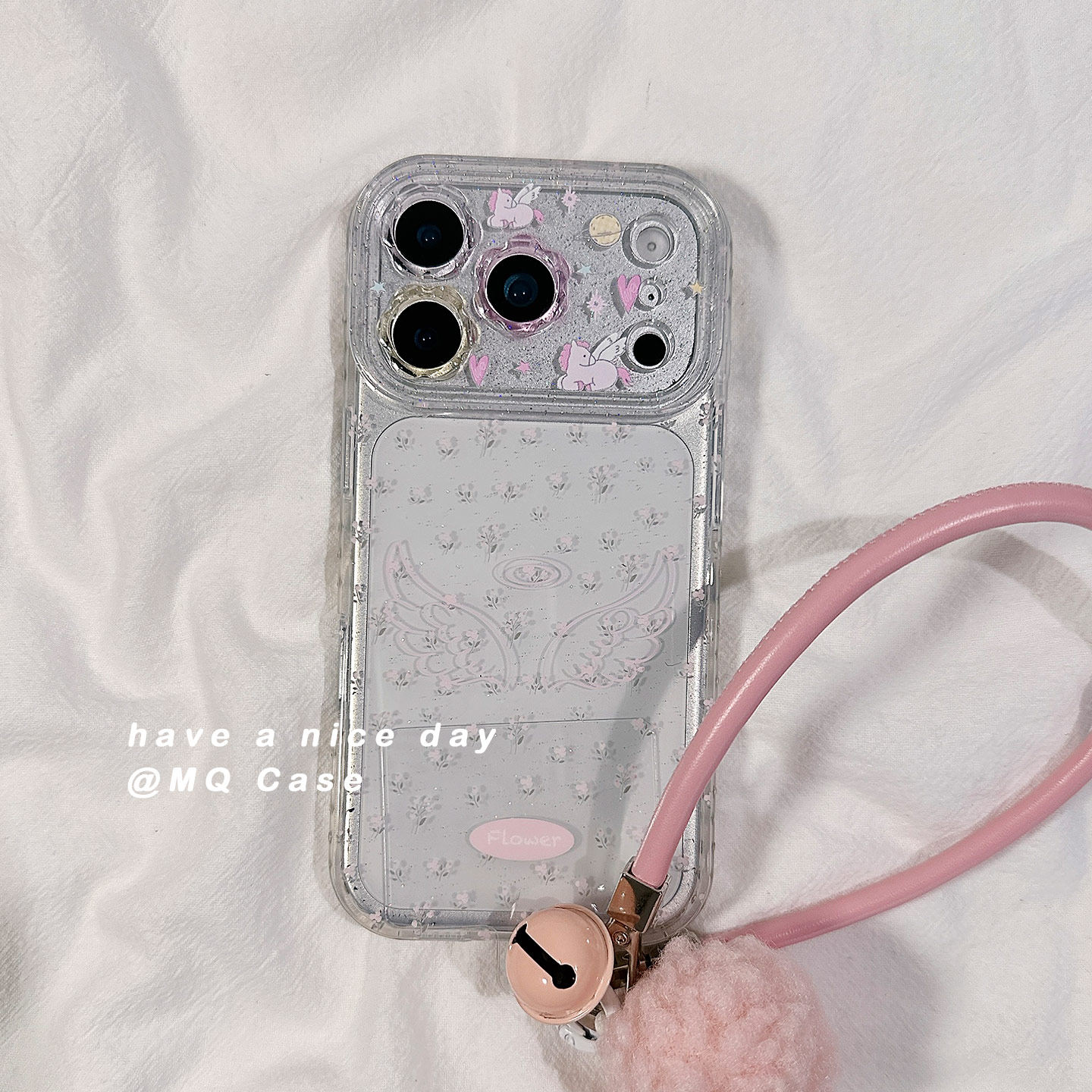 ins少女心简约透明花朵适用苹果17手机壳iPhone17Promax新款16高级感15保护套13硅胶14防摔全包挂绳女款软壳p,3C数码配件,手机保护套/壳,淘宝优惠券,粉丝福利购,淘宝优惠卷