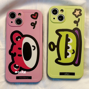 美式卡通适用苹果15Promax手机壳iPhone15新款14Promax软13保护套12硅胶防摔11全包边女款可爱情侣网红男创意