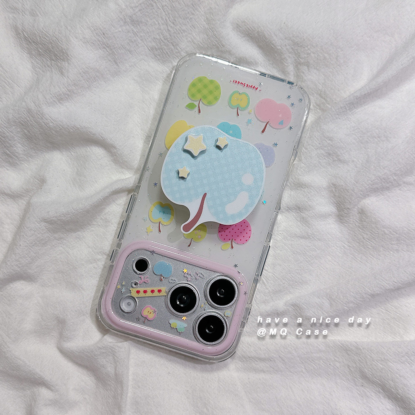 ins夏日多巴胺水果适用苹果17手机壳iPhone17Promax新款16高级感15保护套Pro硅胶防摔镜头全包带支架软壳女薄