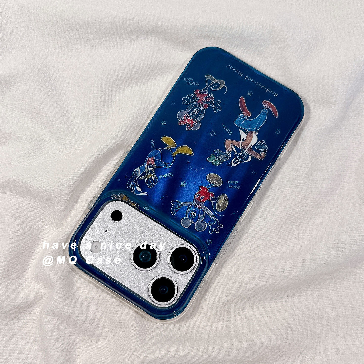 简约ins少女心可爱卡通适用苹果17手机壳iPhone17Promax新款16高级感15保护套13硅胶14防摔全包男女壳蓝色薄p