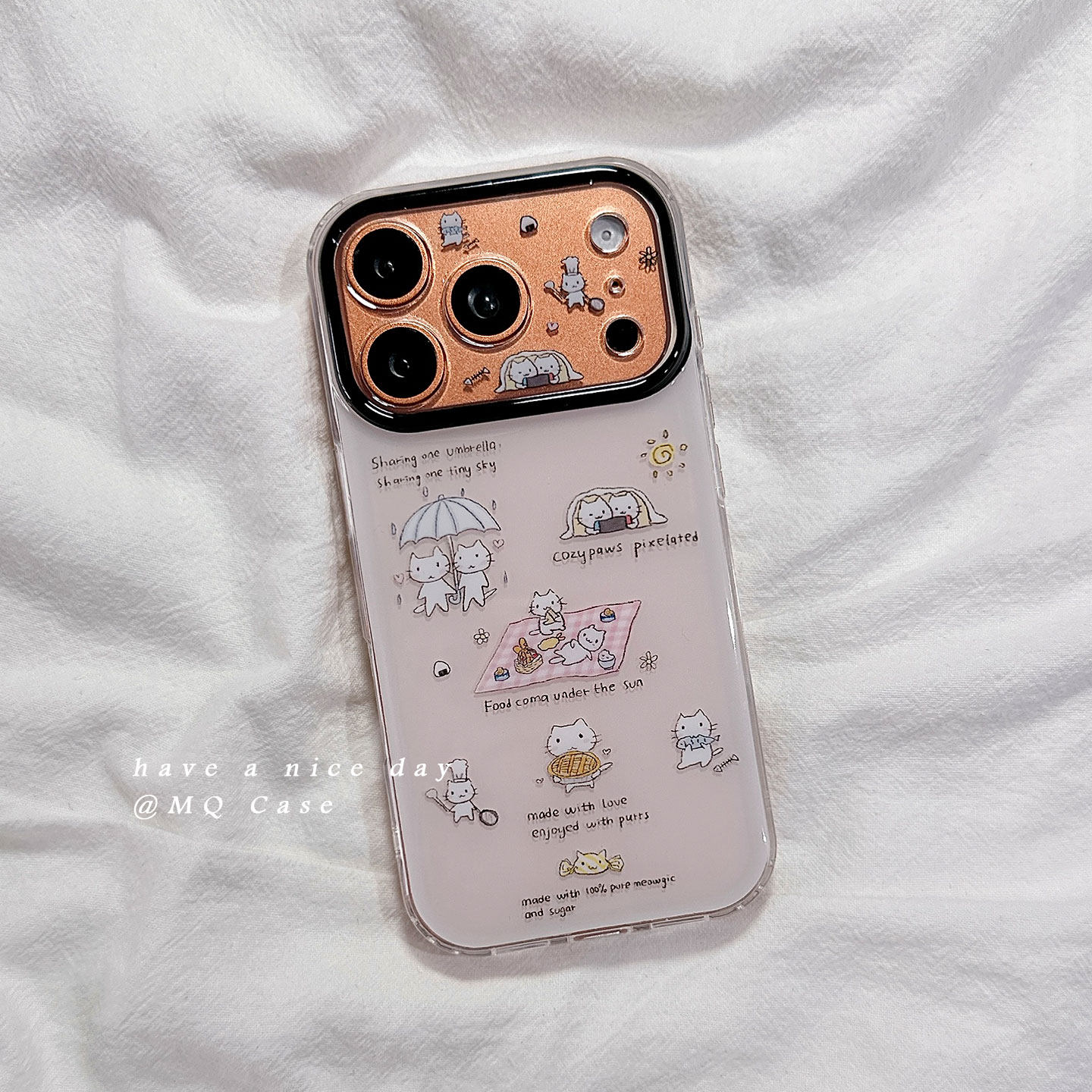 ins可爱卡通猫咪适用苹果17手机壳iPhone17Promax新款16高级感15保护套13硅胶14防摔全包创意女款日韩软壳薄p