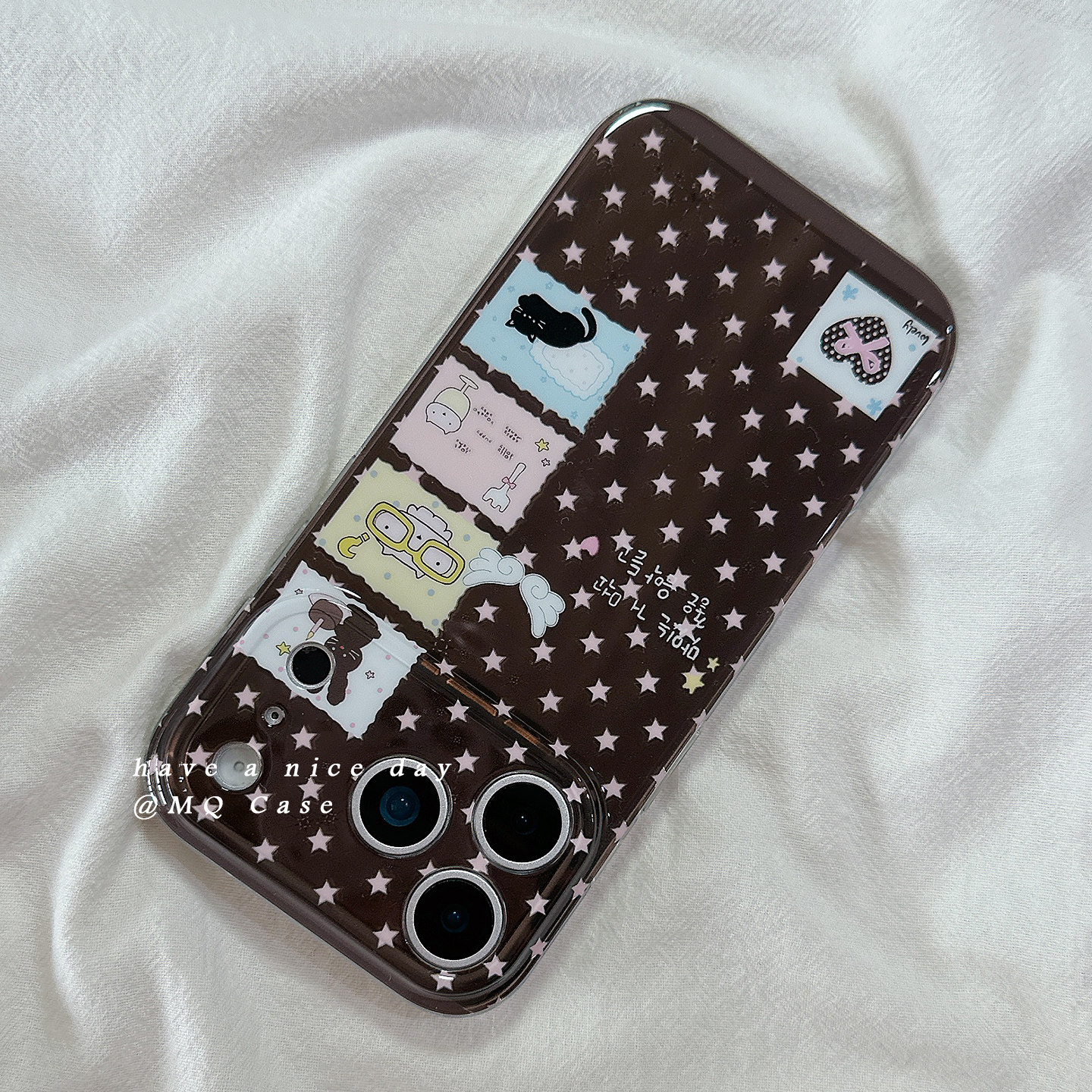 趣味可爱卡通星星适用iPhone17promax手机壳苹果16新款15/13/14高级感17Pro保护套硅胶防摔全包边创意ins软女