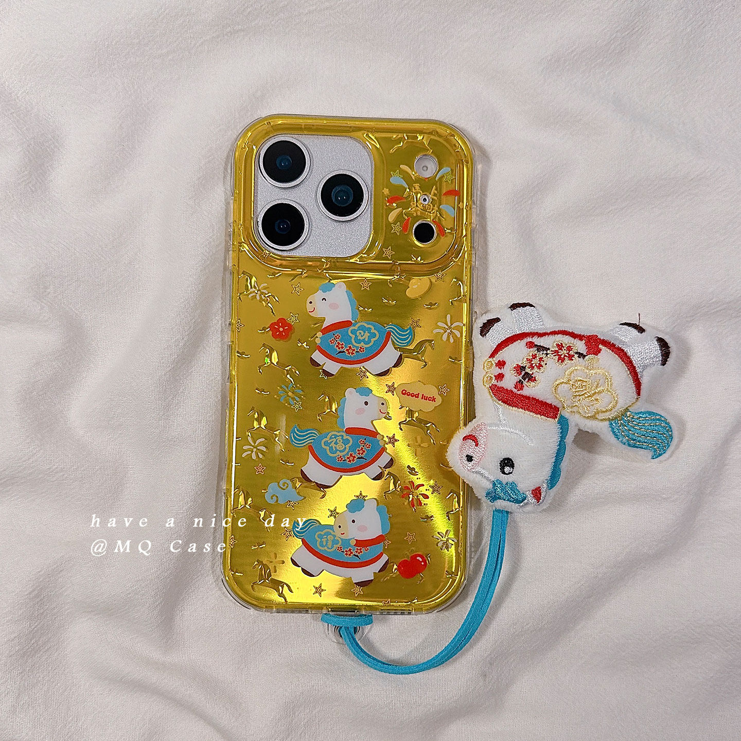 马年可爱卡通适用苹果17手机壳iPhone17Promax新款16高级感15保护套13硅胶14防摔全包带小马挂件挂绳女款软壳,3C数码配件,手机保护套/壳,淘宝优惠券,粉丝福利购,淘宝优惠卷