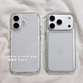 超薄透明极简适用iPhone17promax手机壳苹果15plus 保护套硅胶防摔全包软女 高级感16Pro新款 14创意112个性