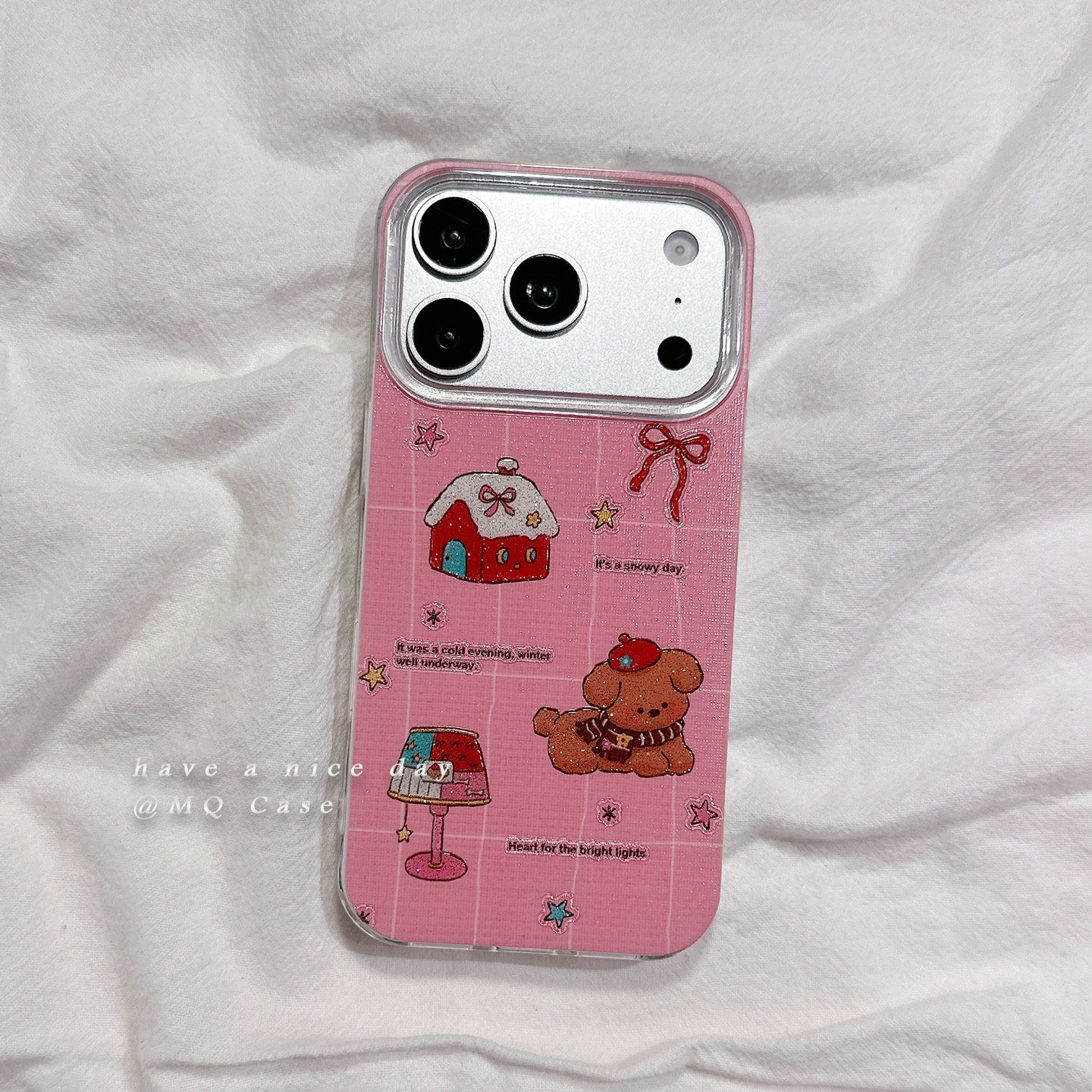 ins日韩少女心可爱卡通适用苹果17手机壳iPhone17Promax新款16高级感15保护套13硅胶14防摔全包粉色软壳女薄p
