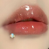 墨刺研究室 唇钉内牙闪钻甜欲风辣妹唇钉耳骨钉耳钉钛钢穿刺饰品