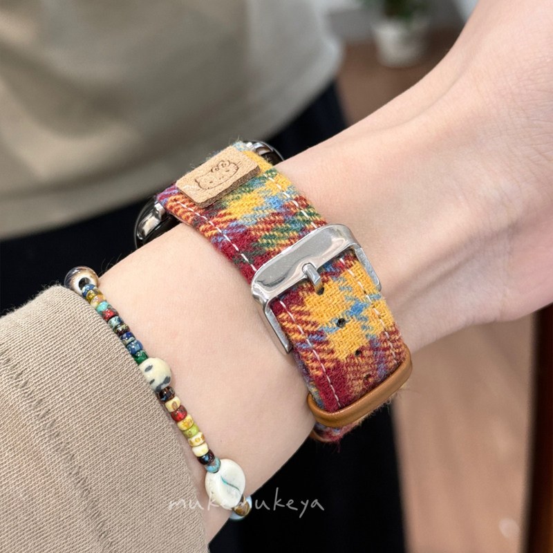 适用苹果手表iwatch表带s11彩虹s10毛呢kt贴皮专用s9女款se3高级感ultra秋冬applewatch腕表质感新品创意,智能设备,智能手表手环表带/腕带,淘宝优惠券,粉丝福利购,淘宝优惠卷