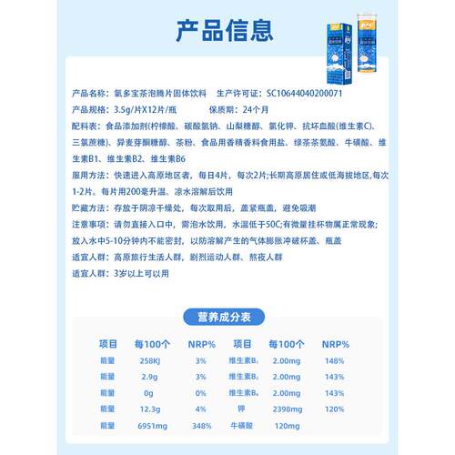 高旅游PSU原反应抗高高反高反药自驾旅游川西藏红景天原氧宝泡多