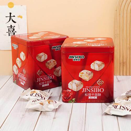英国品金杏泊松塔千层酥仁味162g礼斯盒SOO装年货伴手礼牌零食团
