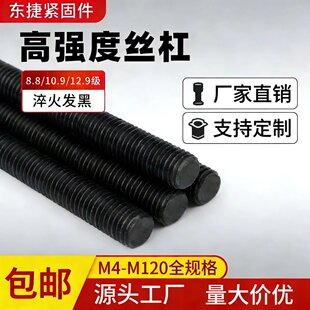 高强度丝杠8.8/10.9/12.9级全螺纹螺杆通丝牙条