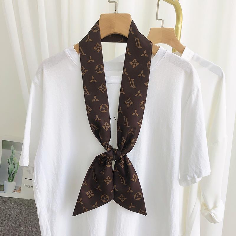 lv5&vv20细窄长条丝巾水桶包装饰小领巾绑包speedy30丝带飘带围巾