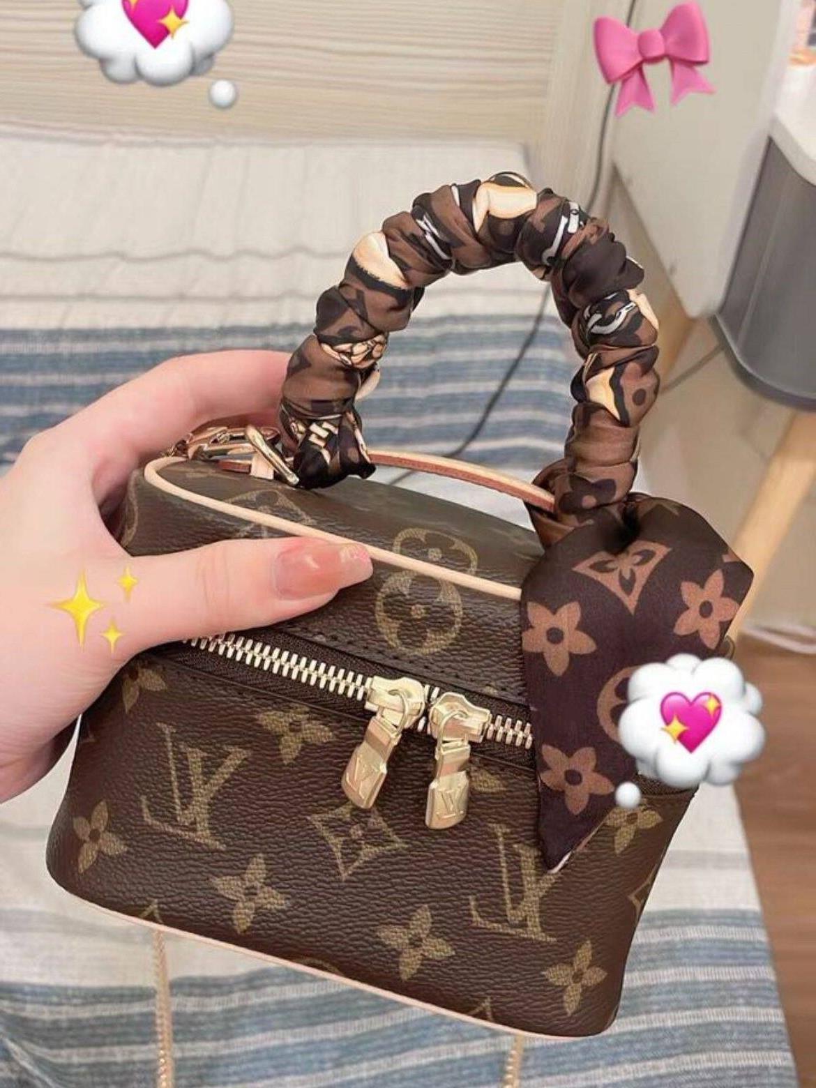 lv5&vv20老花丝巾装饰飘带绑包丝带腰带老花长条缠发财桶手柄保护