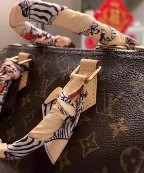 lv5&vv20绑包丝带speedy25手柄丝巾绑手提包缠带飘带系包老花轻奢