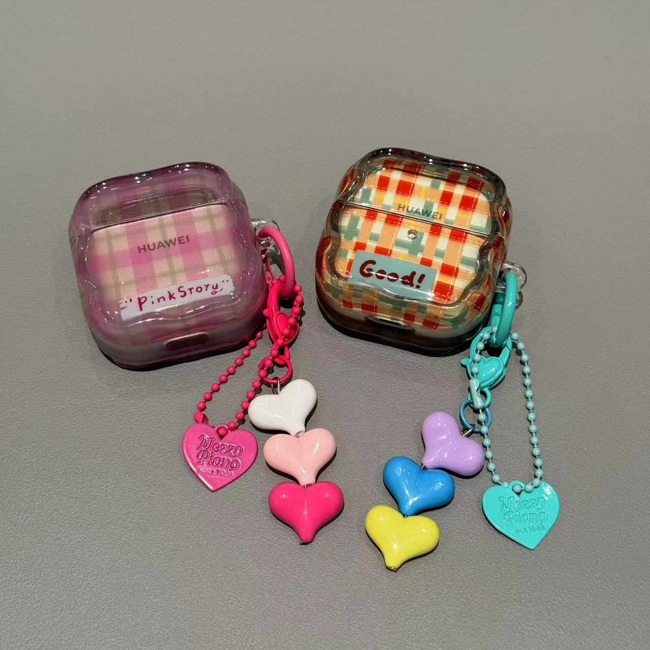 ins简约格纹适用华为Freebuds clip2保护套6i/5i/se2耳机壳pro4 · 华为FreeBuds 7i （单壳）