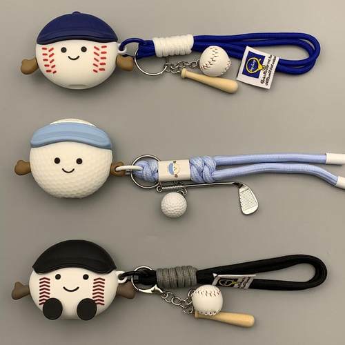 可爱创意Jellycat棒球网球挂件耳机套适用新款AIrPods4代AirPodsPro3代耳机套潮AIrPods123代防摔硅胶耳机套