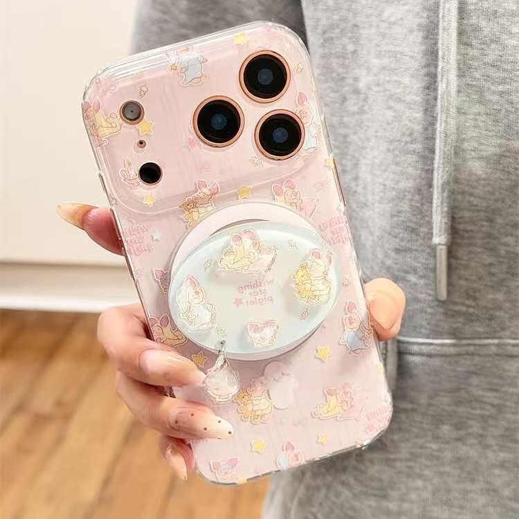 粉色可爱皮杰猪适用iPhone17promax手机壳15新款17pro网红女款13创意全包防摔16pro超好看17保护套