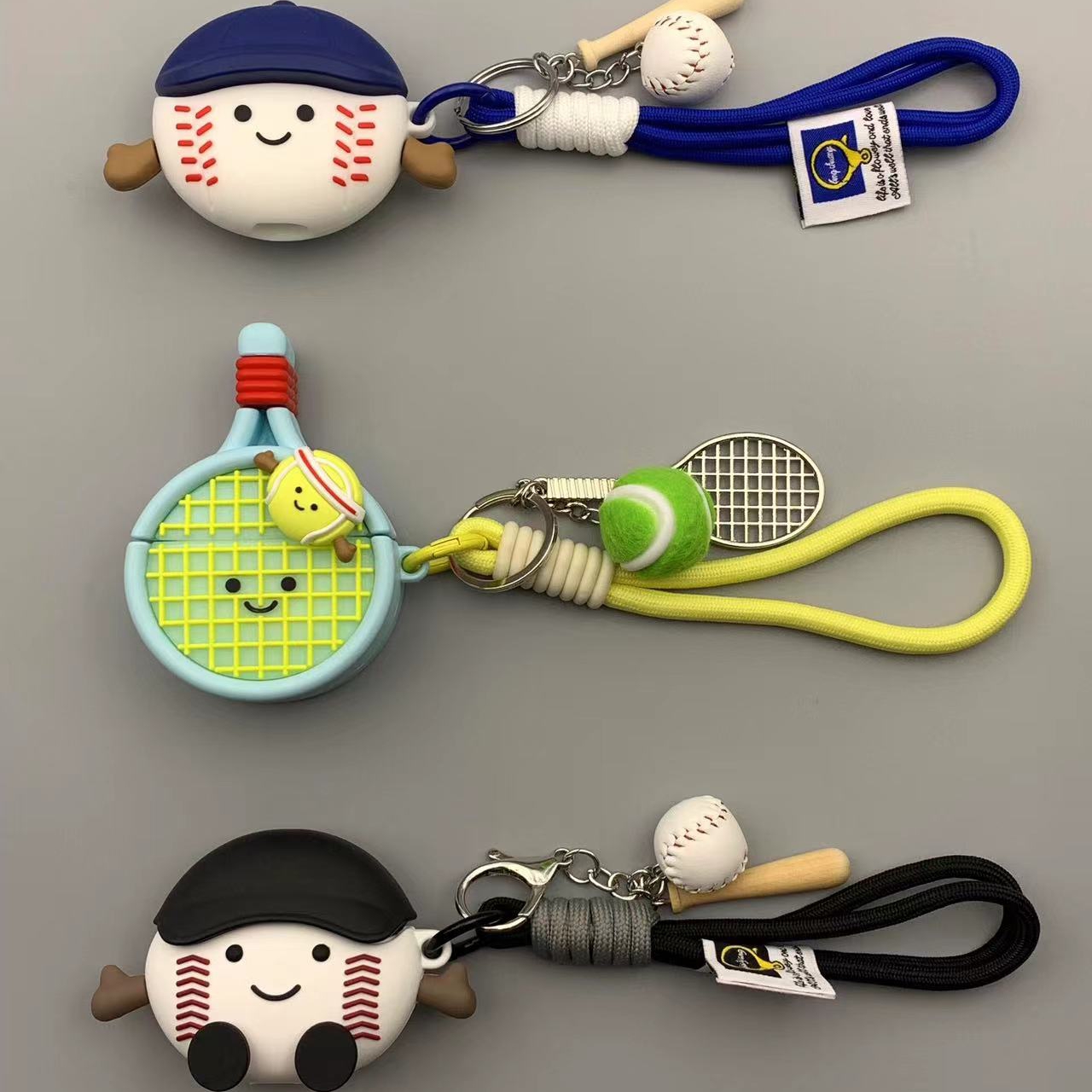 可爱创意Jellycat棒球网球挂件耳机套适用新款AIrPods4代AirPodsPro二代耳机套潮AIrPods123代防摔硅胶耳机套