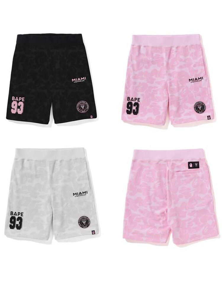 일본 유행 BAPE 마이애미 인터내셔널 MIAMI 연명 위장 스포츠 반바지 캐주얼 패션 남녀 7부 바지