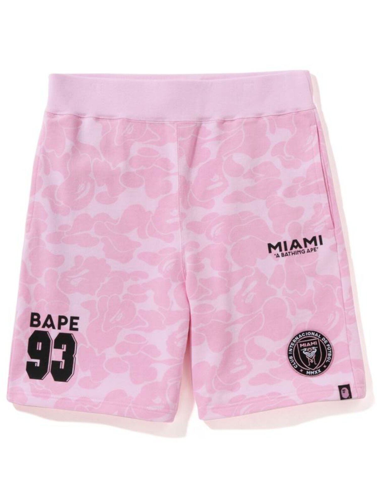 일본 유행 BAPE 마이애미 인터내셔널 MIAMI 연명 위장 스포츠 반바지 캐주얼 패션 남녀 7부 바지