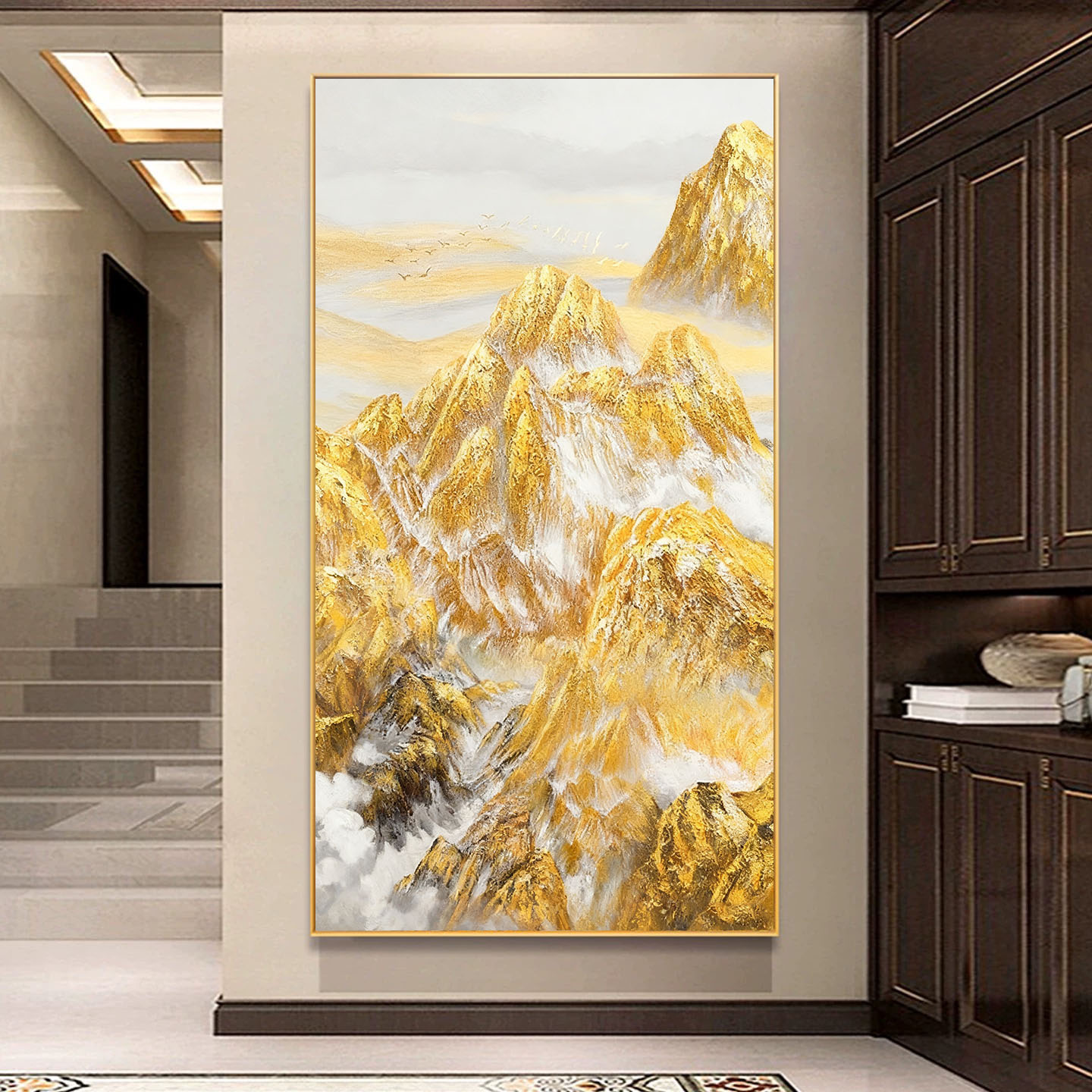 高级感现代轻奢纯手绘油画