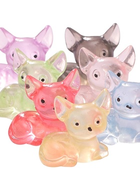 2025新款卡通夜光微景观小橘猫动物家居装饰品动态桌面创意礼品