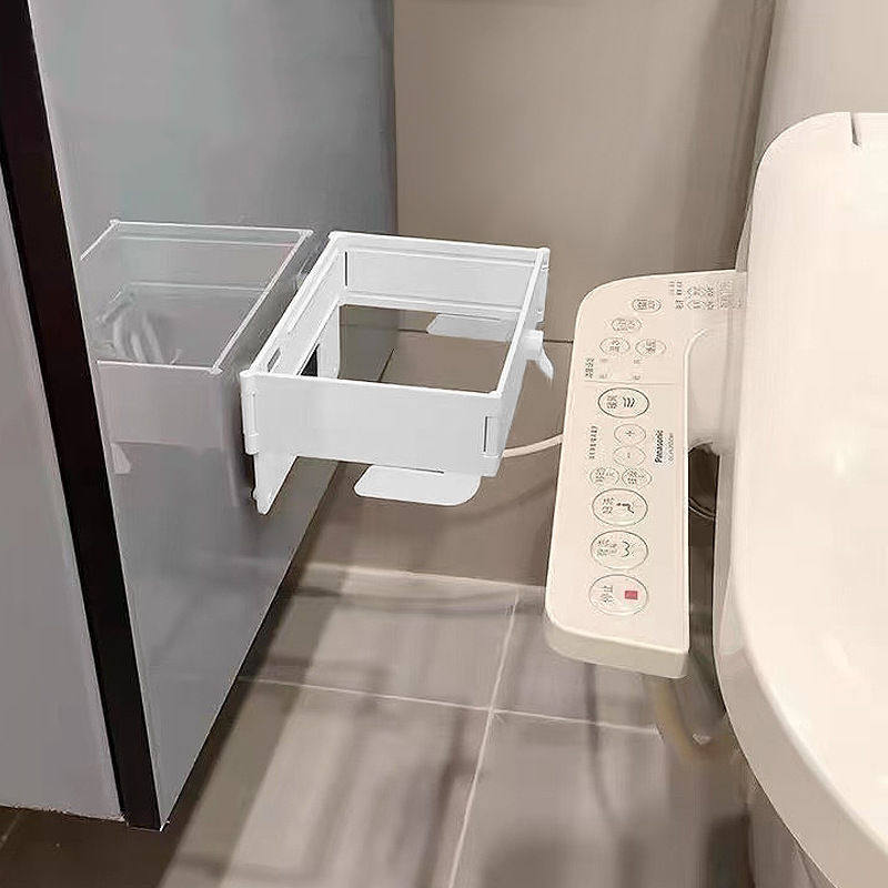 2025免打孔壁挂式厨房卫生间垃圾袋支架A1p601可折叠收纳神器